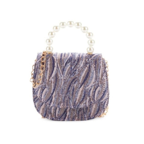 NEW Imoga Kids Tweed Chain Crossbody Bag - Picture 1 of 6